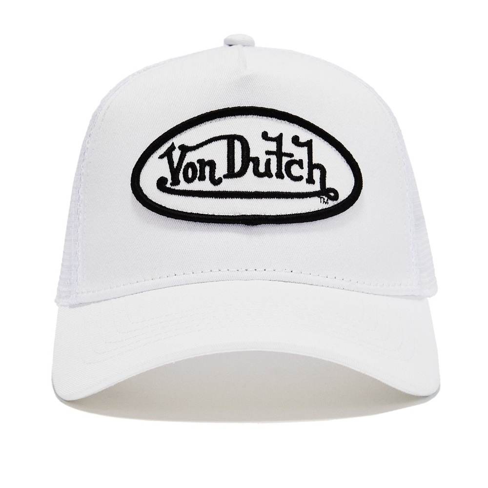 Von Dutch White Trucker Hat